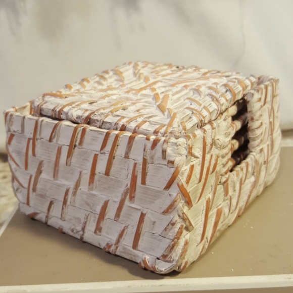 Coaster Set Wicker - Picture 10 of 15